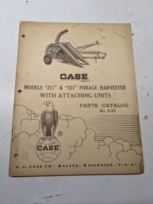 Case Manual Parts List Catalog Book 211 221 Forage Harvester Attaching Units 632