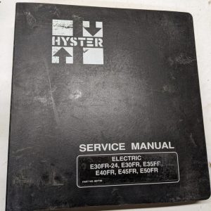 Hyster Service Repair Manual Elec E30Fr-24 E35Fr E40Fr E45Fr E50Fr 2000 897799