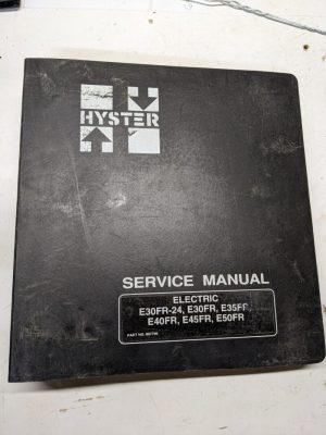 Hyster Service Repair Manual Elec E30Fr-24 E35Fr E40Fr E45Fr E50Fr 2000 897799