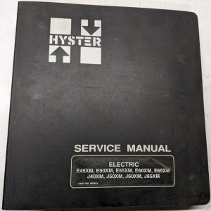 Hyster Service Repair Manual Electric E 45 50 55 60 65 Xm J 40 Xm 897654 1995