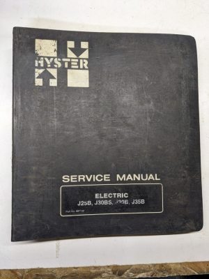 Hyster Service Repair Manual Electric J25B J30Bs J30B J35B 897139 1989 Forklift