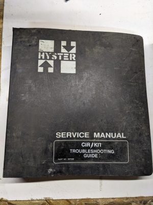 Hyster Service Manual Electric Cir-Kit Troubleshooting Guide 1988 Forklift