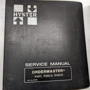 Hyster Service Repair Manual Ordermaster R30C R30Ca R30Cr 599853 1979 Forklift