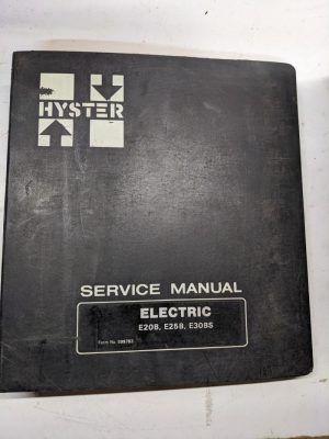 Hyster Service Repair Manual Electric E20B E25B E30Bs 599783 1982 Forklift Truck