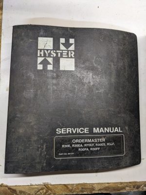 Hyster Service Repair Manual Ordermaster R30E R30Ea R30Ef R30Es R30F R30Fa R30Ff
