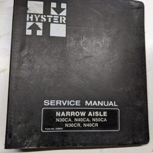Hyster Service Manual Narrow Aisle N30Ca N40Ca N50Ca N30Cr N40Cr 599854 1980