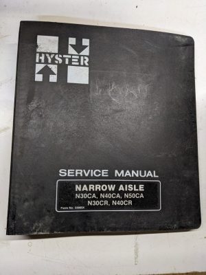 Hyster Service Manual Narrow Aisle N30Ca N40Ca N50Ca N30Cr N40Cr 599854 1980