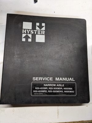 Hyster Service Manual Narrow N30-45Xmr N25-30Xmdr N50Xma Xmr2 N50Xma2 1998