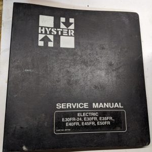 Hyster Service Repair Manual Electric E30Fr-24 E30Fr E35Fr E40Fr E45Fr E50Fr
