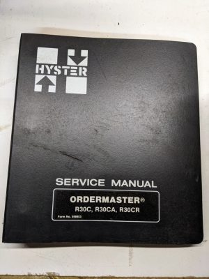 Hyster Forklift Service Shop Book Ordermaster R30C R30Ca R30Cr 599853 1979