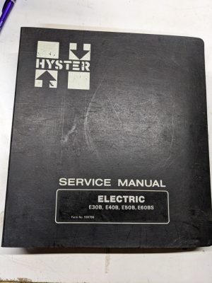 Hyster Service Repair Manual Electric E30B E40B E50B E60Bs 599798 1982 Forklift