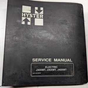 Hyster Service Repair Manual Electric J30Xmt J35Xmt J40Xmt Fork Lift Truck 1994