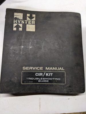Hyster Service Repair Manual Electric Cir-Kit Troubleshooting Guide 599816