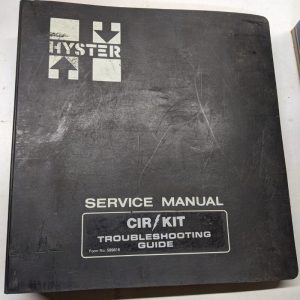 Hyster Service Manual Electric Cir/Kit Troubleshooting Guide 599816 1983