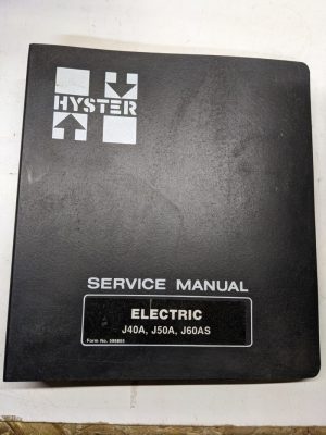 Hyster Service Repair Manual Electric J40A J50A J60As 599855 1980 Forklift Truck