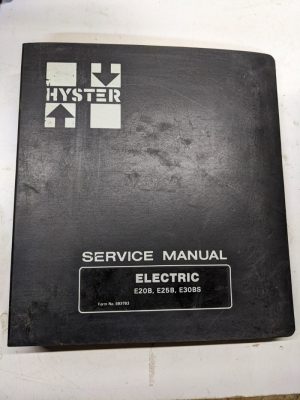 Hyster Service Repair Manual Electric E20B E25B E30Bs E20Bh E25Bh E30Bh 1982