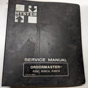 Hyster Service Repair Manual Ordermaster R30C R30Ca R30Cr 599853 1979 Shop