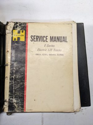 Hyster Service Repair Manual Electric E60A E70A E80As E100A E Series 1974