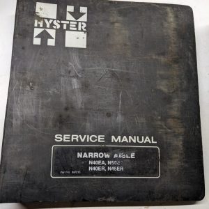 Hyster Service Manual Narrow Aisle N40Ea N50Ea N40Er N45Er 897215 1987 Shop