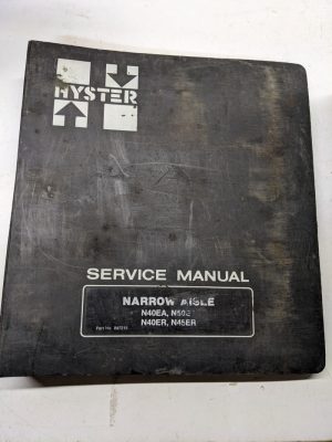 Hyster Service Manual Narrow Aisle N40Ea N50Ea N40Er N45Er 897215 1987 Shop