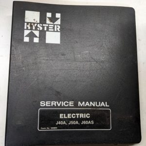 Hyster Service Repair Manual Electric J40A J50A J60As 599855 1984 Fork Lift Shop