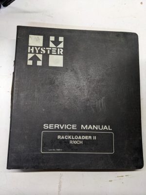 Hyster Service Repair Manual Rackloader Ii R30Ch 599918 Fork Lift Shop Book