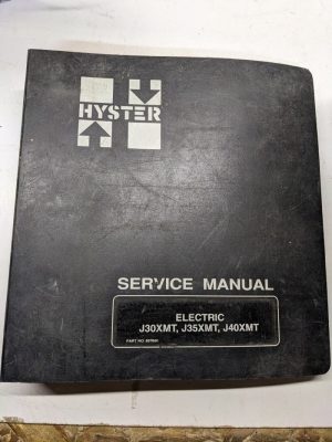 Hyster Service Repair Manual Electric J30Xmt J35Xmt J40Xmt Fork Lift 897666 Shop