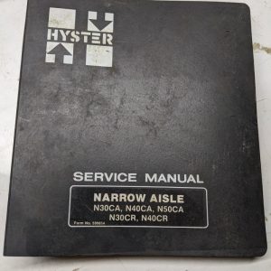 Hyster Service Manual Narrow Aisle N30Ca N40Ca N50Ca N30Cr N40Cr 1980 599854