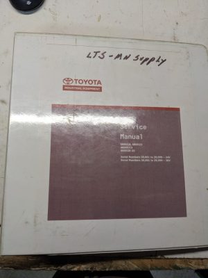 Toyota Fork Lift Service Manual 6Bru18 6Bru23 6Bdru15 6Bsu20 6Bsu25 1998 Repair