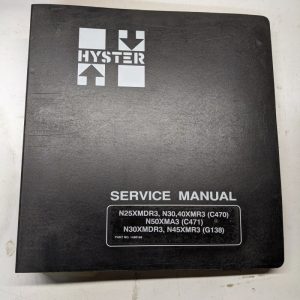 Hyster Service Repair Manual N25Xmdr3 N 30 40Xmr3 N50Xma3 N30Xmdr3 N45Xmr3 2001