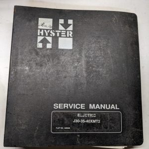 Hyster Service Repair Manual Electric J30Xmt2 J35Xmt2 J40Xmt2 2000 1468296 Shop