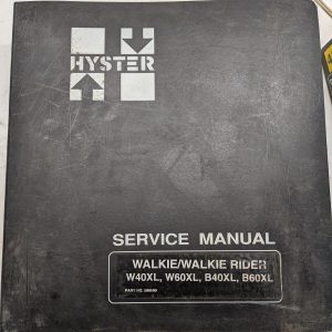 Hyster Walkie Rider W40Xl W60Xl B40-60Xl Service Manual Repair Diagrams 599599
