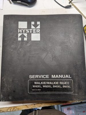 Hyster Walkie Rider W40Xl W60Xl B40-60Xl Service Manual Repair Diagrams 599599