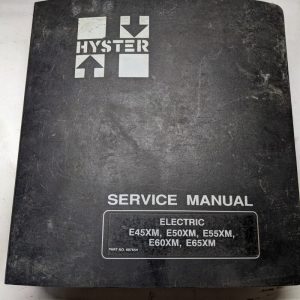 Hyster Service Repair Shop Manual Electric E45Xm E50Xm E55Xm E60Xm E65Xm 1994