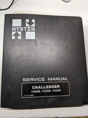 Hyster Service Repair Shop Manual Challenger H300B H330B H350B 599809 1986