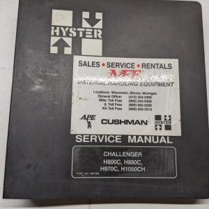 Hyster Service Repair Shop Manual Challenger H800C H880C H870C H1050Ch 1994
