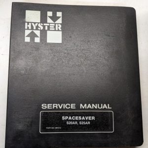 Hyster Service Repair Shop Manual Spacesaver S20Ar S25Ar 897212 1987 Fork Lift