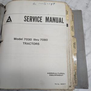 Allis-Chalmers Service Manual Model 7030 Thru 7080 Tractors Agricultural Equipme