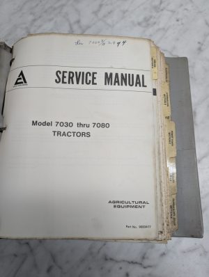Allis-Chalmers Service Manual Model 7030 Thru 7080 Tractors Agricultural Equipme