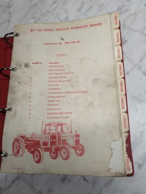 Massey Ferguson Mf 300 Series Tractor Workshop Manual 1856 558 M1 Service Repair