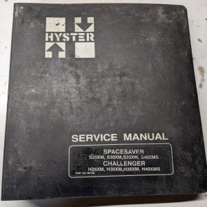 Hyster Service Manual Challenger Spacesaver H S 25 30 35 40 Xm Xms 897595 1995