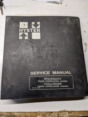 Hyster Service Manual Challenger Spacesaver H S 25 30 35 40 Xm Xms 897595 1995