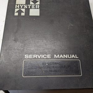 Hyster Service Repair Manual Electric E25Xl-E60Xl Fork Lift Truck Shop Book 1985