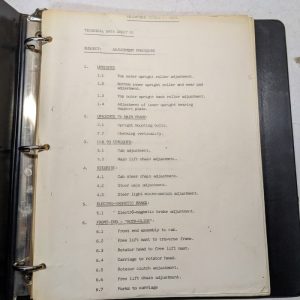 Hyster Service Repair Manual Hi-Racker Fork Lift Truck Shop Book Photocopy