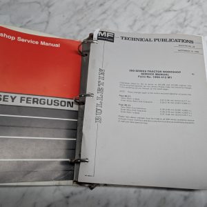 Massey Ferguson Mf 200 Series Tractor 1856 413 M1 Workshop Service Manual