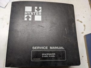 Hyster Service Repair Manual Spacesaver S135Xl S155Xl 897335 2001 Forklift Shop