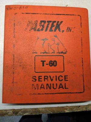 Fabtek T-60 Service Repair Manual Aerial Work Platform Shop Maintenance Book