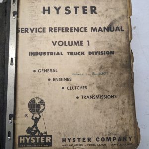 Hyster Service Reference Manual Volumes 1 2 3 1952 Repair Shop Book Forklift