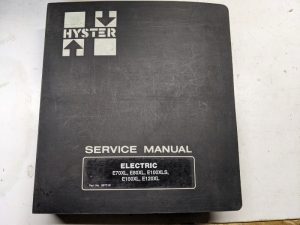 Hyster Service Repair Manual Electric E70Xl E80Xl E100Xls E100Xl E120Xl 1988