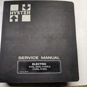 Hyster Service Repair Manual Electric E70Xl E80Xl E100Xls E100Xl E120Xl 1988